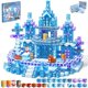 thumbnail image 1 of 100 piezas de bloques magnéticos, juego de construcción de castillos, regalo de cumpleaños para niñas, 1 of 7