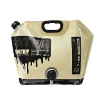 Magideal - Contenedor De Agua Para Acampar, Bolsa De Almacenamiento De Agua Plegable, Cubo Para Beber, Botella De Agua, Portador De Bolsa De Agua Plegable Para , Caqui