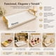 thumbnail image 3 of Bandeja Elegante Servir Con Dorado Decorativa Cuadrada Rectangular, 3 of 3