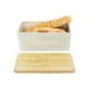 thumbnail image 2 of Panera Metálica con Tapa Bamboo Blanca Simplit, 2 of 7