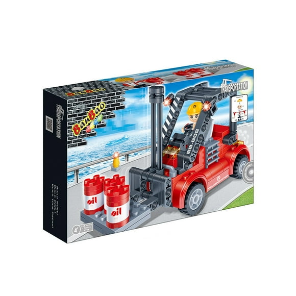 Set Bloques Construcción Grua de Carga 128 Piezas BanBao