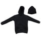 thumbnail image 1 of Ropa Con Capucha Y Gorra Negra Para Hombre A Escala 1/6 Para Accesorios De Figura Masculina De 12'', 1 of 5
