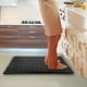 thumbnail image 2 of Alfombra de cocina TeqHome, espuma viscoelástica antifatiga, color negro, 2 of 6