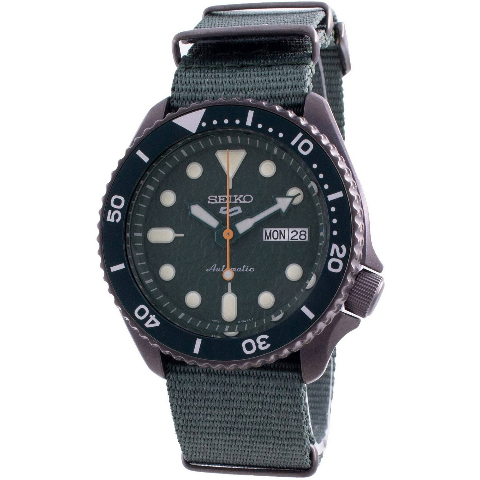 Seiko - Reloj Automático 5 Sports Sense Style, Dial Verde, Para Hombre - Modelo Srpd77k1
