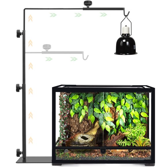 Lámpara térmica NEPTONION Reptile Domes Stand, ajustable, de 43 a 94 cm