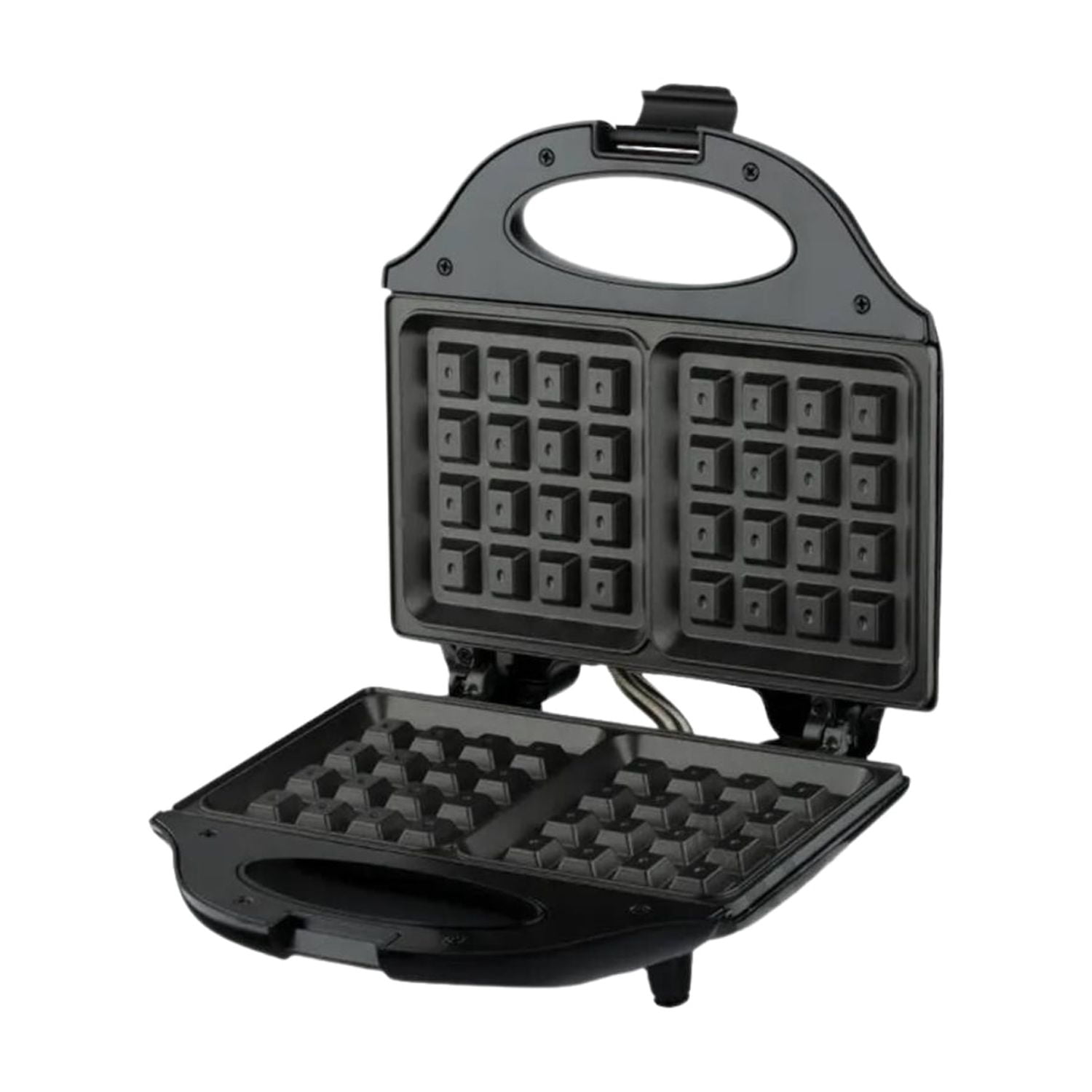 Importclick - Maquina Plancha Wafles Eléctrica Negro