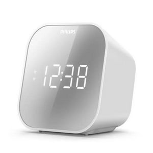 Philips - Radio Am Fm Reloj Digital Parlante Blanco Tar4406/37