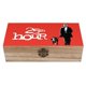 thumbnail image 1 of La Hora 25 Caja Organizadora de Madera Rústica - Caja Decorativa Multifuncional para Escritorio, Hogar, Oficina, Joyas y Manualidades, 1 of 6