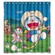 thumbnail image 1 of Cortina de ducha Doraemon, juego de cortina de baño con ganchos, tamaño 66 x 72 pulgadas, 1 of 3