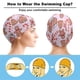 thumbnail image 3 of Hombre de jengibre Gorro de Natación de Licra, Gorro de Baño de Tela Cómoda, Gorro Elástico Antideslizante para Hombres, Mujeres y Niños, 3 of 6