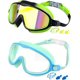 thumbnail image 1 of Gafas natación niños nuevas visión amplia antivaho anti-UV piscina 3-14 años, 1 of 6