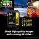 thumbnail image 4 of Tarjeta de memoria Lexar Professional 1800x UHS-II V60 de 256 GB, 4 of 9