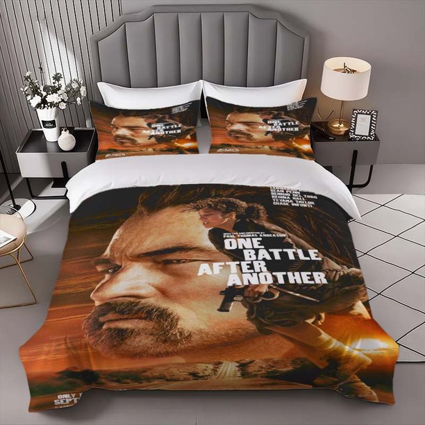 One Battle After Another Theme Bedding Set | Includes 1 Duvet Cover and 2 Pillowcases Soft and Comfortable Suitable for All Seasons