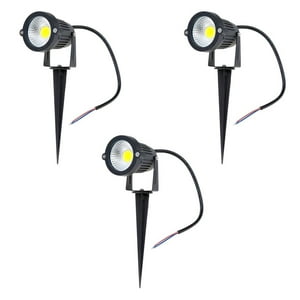 Hb Led - Pack 3 Foco Led Estaca Jardín 6W Rgb