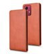 thumbnail image 2 of Funda tipo folio para Motorola Moto G84 5G con soporte magnético y protección para la cámara Marrón, 2 of 6