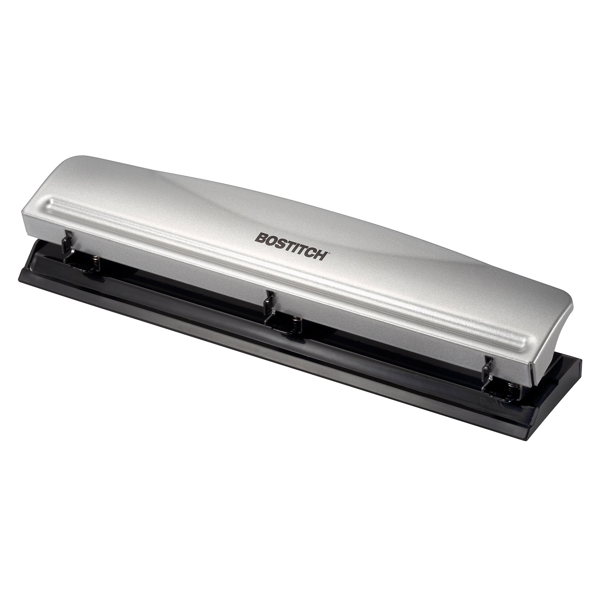 Hole Punch Office Premium De Bostitch, Capacidad Para 12 Hojas, Color Plateado