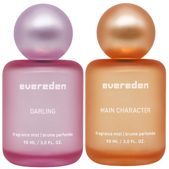 Set de bruma aromática para cabello y cuerpo de Evereden, protagonista principal y Darling, limpio y