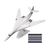 Magideal - Modelo De Avión Bombardero Estratégico Tupolev Tu-160 A Escala 1/200, Modelo De Avión, Decoración De Mesa Resistente Con Soporte, Recuerdo De Aviación Rusia