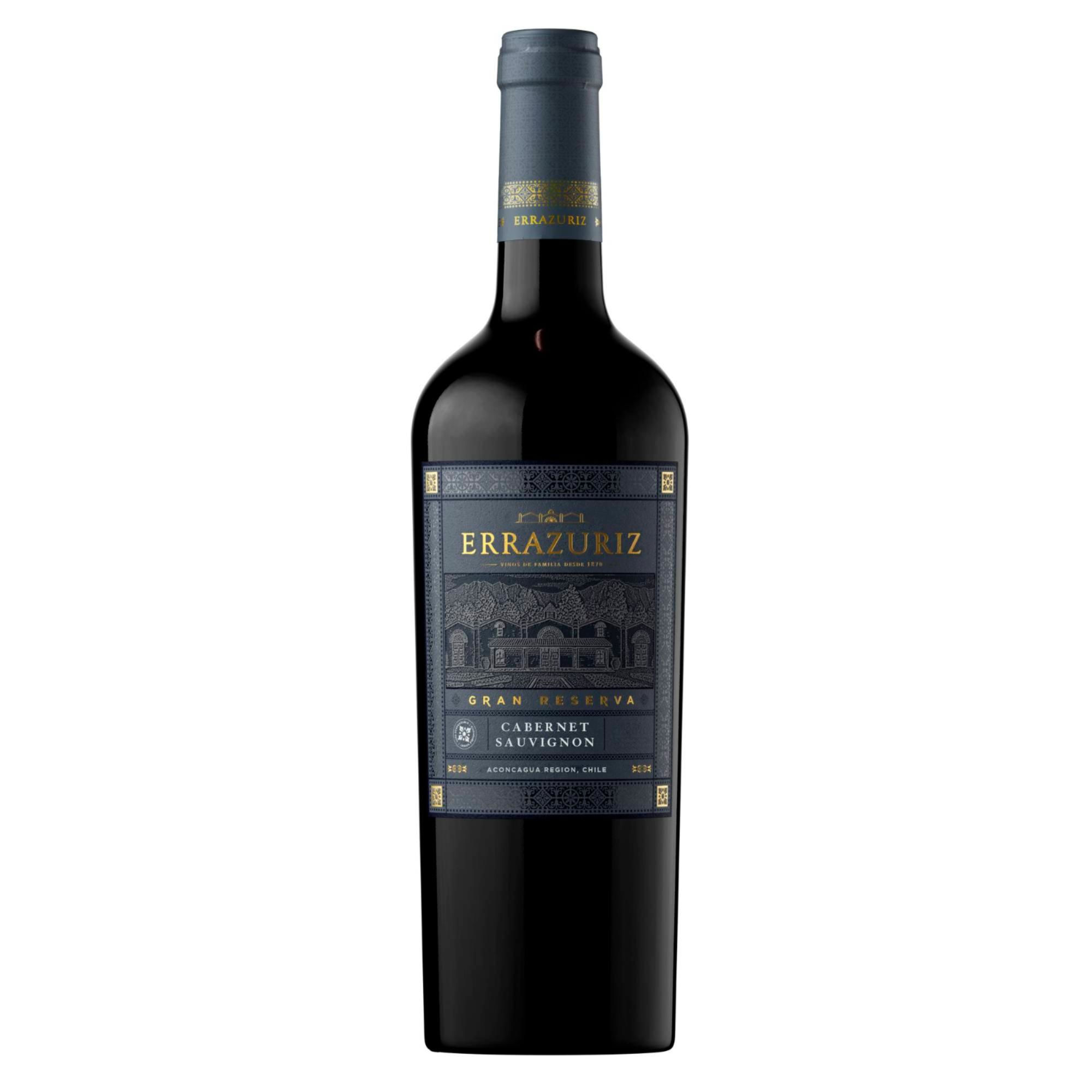 Vino Tinto Gran Reserva Cabernet Sauvignon 12° Botella 750 ml Errazuriz