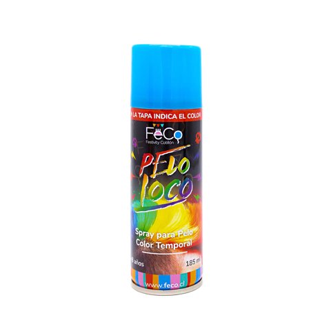 Feco - Pintura Temporal Pelo Spray 185Ml Azul