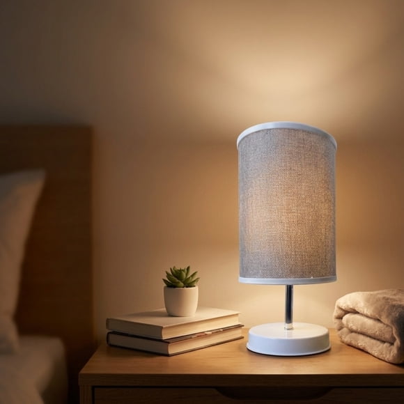 Lámpara Velador Mesa Decoración Dormitorio Escritorio Living Minimalista Interior E27