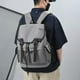 thumbnail image 2 of New fashion trend large capacity backpack outdoor leisure solid color multi-layer storage waterproof wear-resistant nylon cloth, 2 of 3