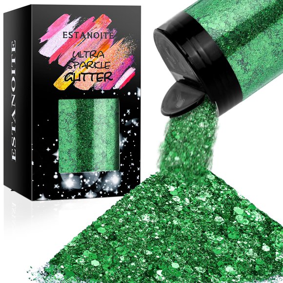 Glitter Estanoite Glitter grueso holográfico 160 g/160 ml para resina epóxica