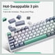 thumbnail image 4 of Teclado Mecánico Machenike K500-B94 con Hot-Swap, RGB y Cable USB-C Español, 4 of 6