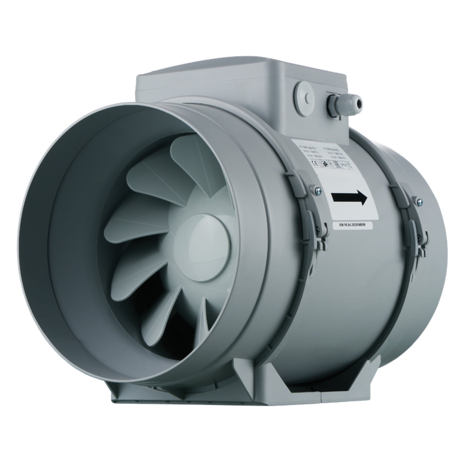 Ventilador Helicocentrífugo En Línea Airolite Tt 200 Pro