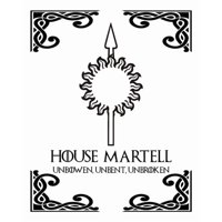 Rienda Libre Graphics - Decomural House Martell Game Of Thrones Ws-34193