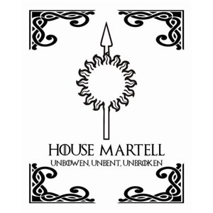 Rienda Libre Graphics - Decomural House Martell Game Of Thrones Ws-34193