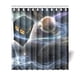 thumbnail image 1 of Cortina de ducha de Doctor Who "Box in the Space" con ganchos, 167 x 183 cm, 1 of 3