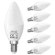thumbnail image 1 of Bombillas LED tipo candelabro ORALUCE E12, 5 W, 5000 K, 450 lm, paquete de 6, 1 of 9