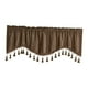 thumbnail image 2 of Cortina de ventana de bolsillo para barra, cortinas de ventana pequeña, cenefa, tratamientos de ventana pequeña transpirable, cortinas de nivel corto Café, 2 of 5