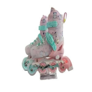 Genérico - Patin Lineal Con Luces Y Kit Talla S 31 34 Rosa2