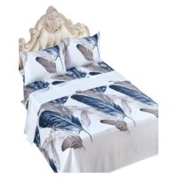 Genérica - Sábana 144 Hilos Algodón Plaza Y Media Premium 8O12