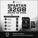 thumbnail image 3 of Tarjeta de memoria Micro SD Spartan de 32 GB (paquete de 6) con adaptador y lector, 3 of 8