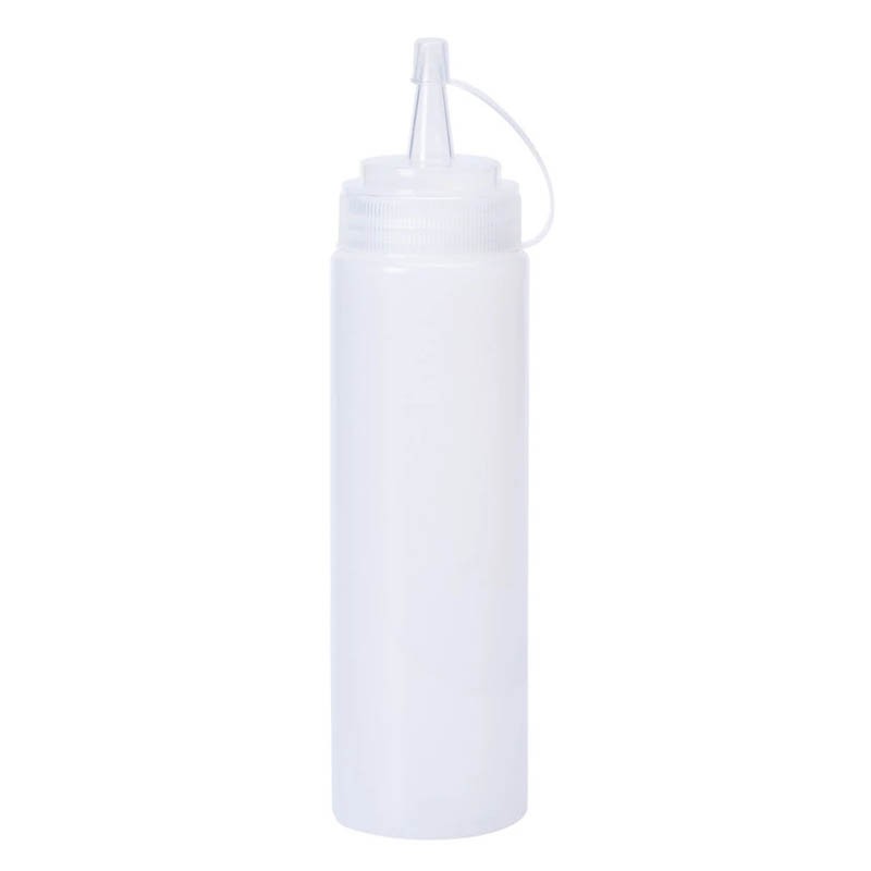 Imahe - Set 3 Botella Dispensadora Salsa Graduada Transparente 600Ml