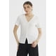 thumbnail image 1 of Polera Mujer Botones Perlas Crudo, 1 of 4