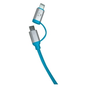 Datacom - Cable Dual Micro Usb + I5 2A Azul 1M Pronobel
