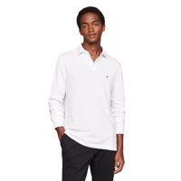 Polo Tommy Hilfiger De Manga Larga Para Hombre, Corte Regular, Blanco