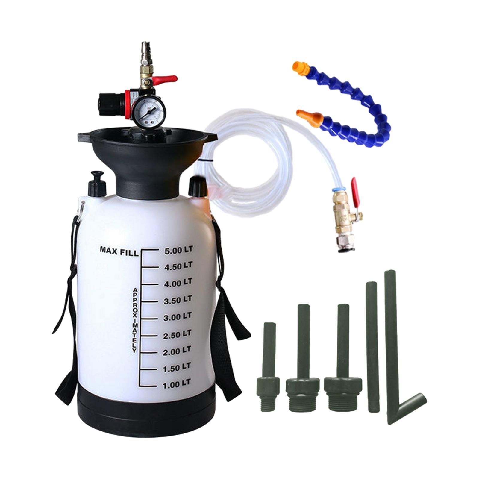 Magideal - Bomba De Transferencia De Aceite Extractor Neumático De Fluidos Dispensador Para Transmisión Y Bomba Para Engranajes Con Tanque De 5L Adecuado Para T Con Adaptadores