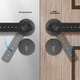 thumbnail image 3 of [Nuevo] Cerradura inteligente de huellas dactilares Cerradura de puerta, Cerradura inteligente Cerradura de puerta de entrada sin llave, Apartamento de dormitorio de casa (Negro), 3 of 3