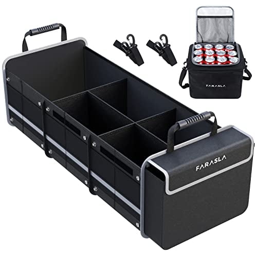 Organizador De Maletero Farasla Impermeable Con Bolsa Térmica Aislante