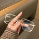 thumbnail image 4 of Trendy Blue Ray Cut Full Rim Eyeglasses for Men and Women - Square Spectacle Frame for Fashionable Style, 4 of 4