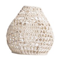 Magideal - Cubierta Colgante Para Farol De Techo, Pantalla De Lámpara Colgante Tejida, Cubierta De Luz De Araña Retro Con Tejido De Cuerda Para Hotel, Cafetería