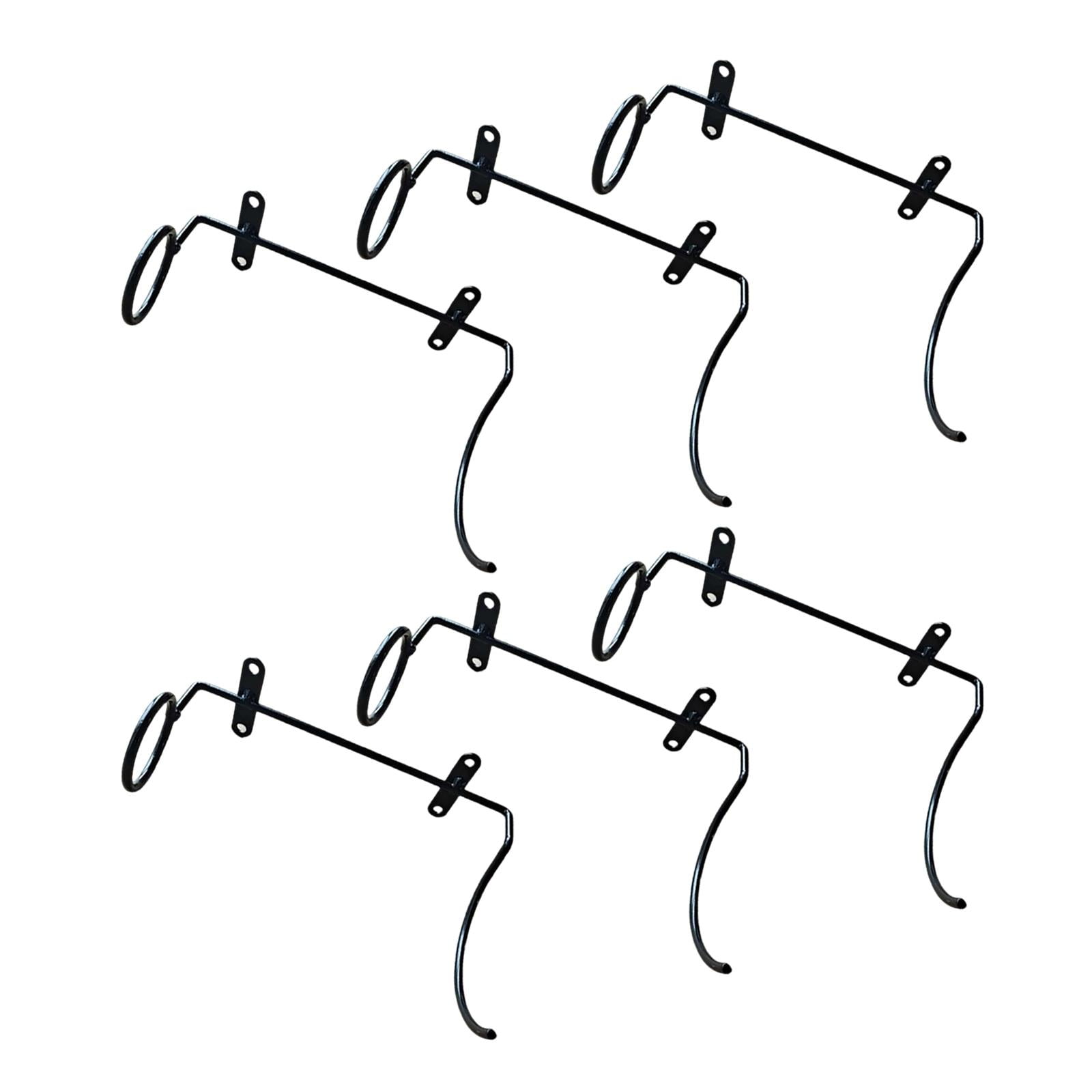 Bothyi - 6 Estantes De Hierro Para Vino Montados En La Pared, Multifunción Para Almacenamiento De Vino, Barra De Casa Derecha