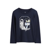 Camiseta Gap Para Niños, Manga Larga, Tapiz Azul Marino, 4 Años