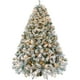 thumbnail image 1 of Árbol de Navidad Yaheetech de 2,3 m, preiluminado, con luces, flocado, 1 of 3