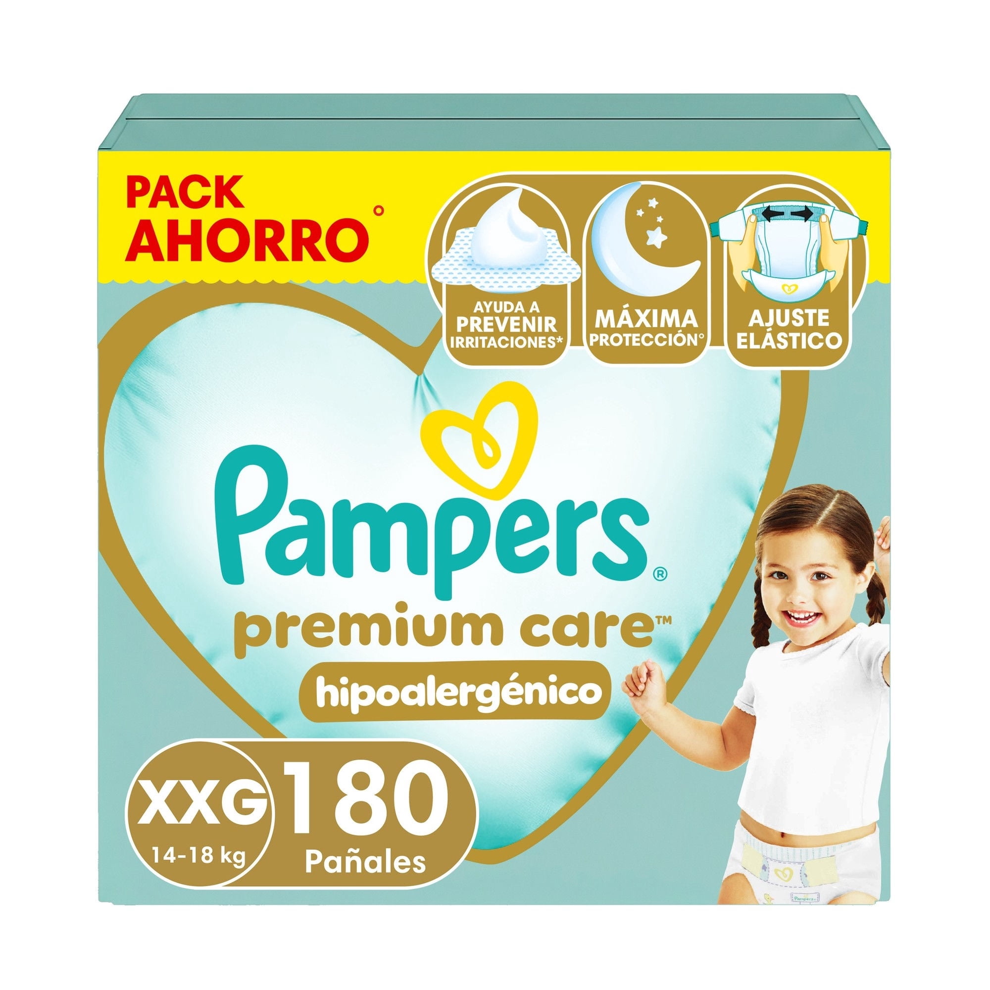 Pampers - Pañales Desechables Premium Care Pants Talla Xxg